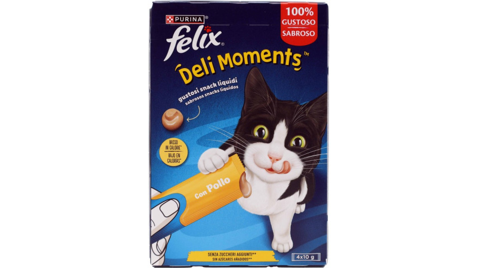 FELIX Deli Moments con Pollo 4 x 10 g