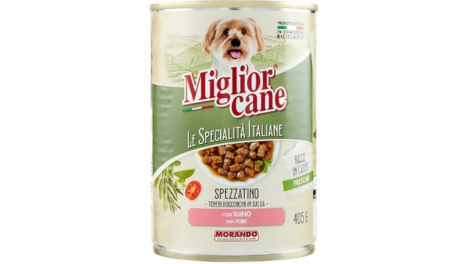 Migliorcane Le Specialità Italiane Spezzatino con Manzo, Patate e Carote 405 G