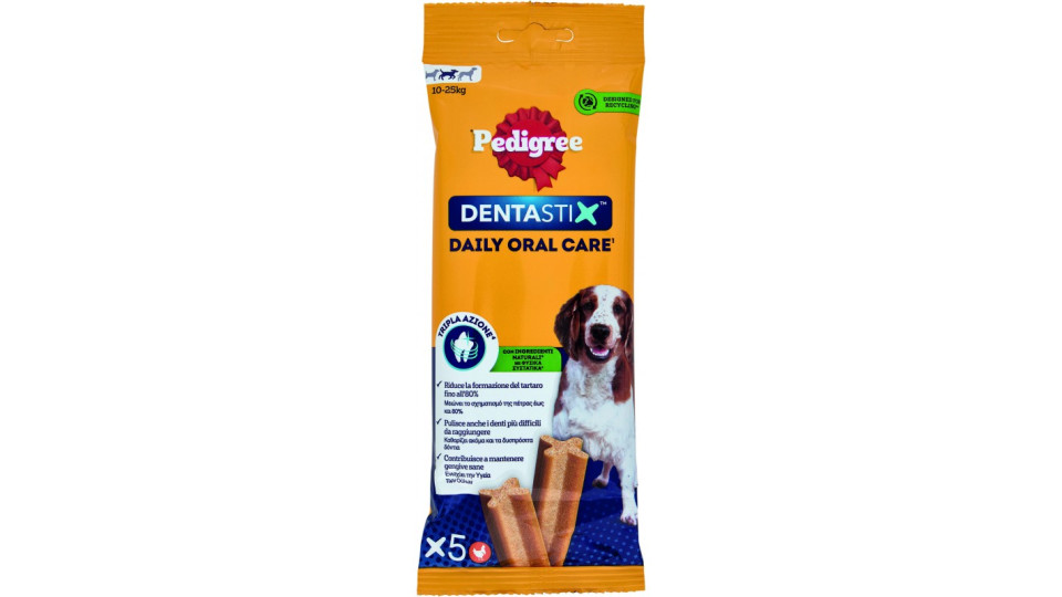 Pedigree Dentastix Snack per igiene orale Cane Medio 3 Pezzi 77 g