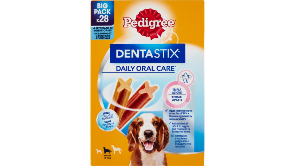 Pedigree Dentastix Snack per igiene orale Cane Medio 56 Pezzi 1440 g