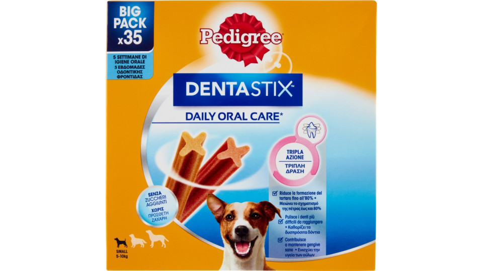 Pedigree Dentastix Snack per igiene orale Cane Piccolo 35 Pezzi 550 g