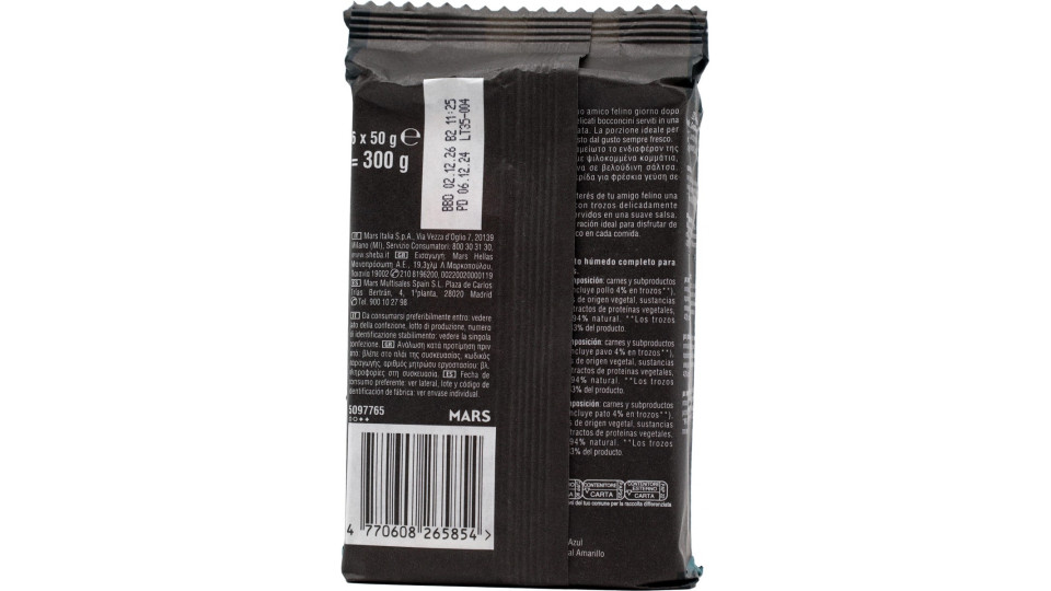 Sheba Délices du Jour Cibo Umido Gatto in Salsa con Tacchino e Anatra 6 x 50 g
