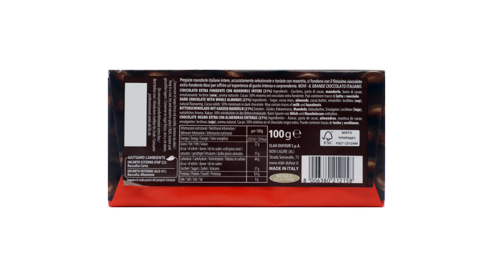 Novi Mandorlato Fondente 100 g