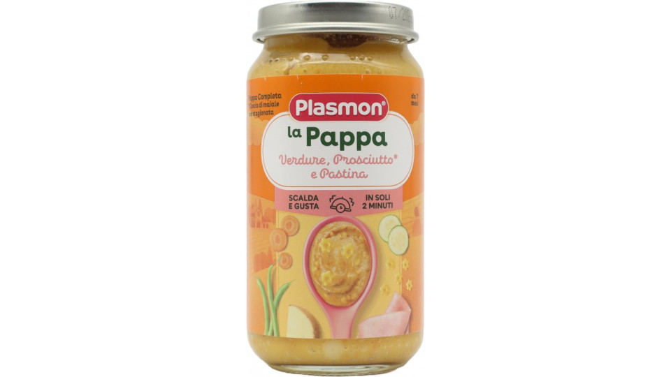Plasmon la Pappa Verdure, Prosciutto* e Pastina 200 g