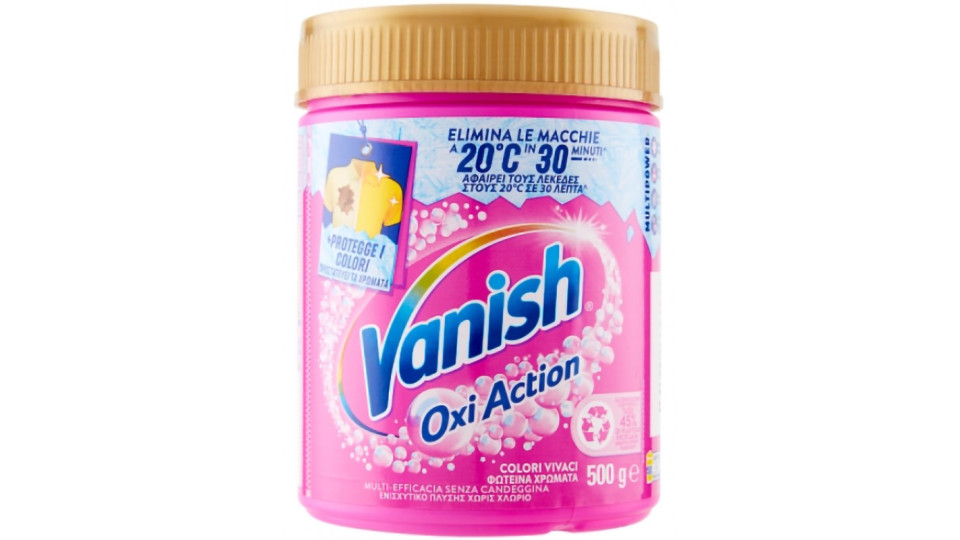 Vanish Oxi Action Multipower Polvere bianca Smacchiatore bucato 500 g