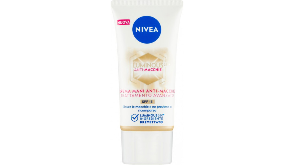 Nivea Luminous630 Anti-Macchie Crema Mani Anti-Macchie Trattamento Avanzato SPF 15 50 ml