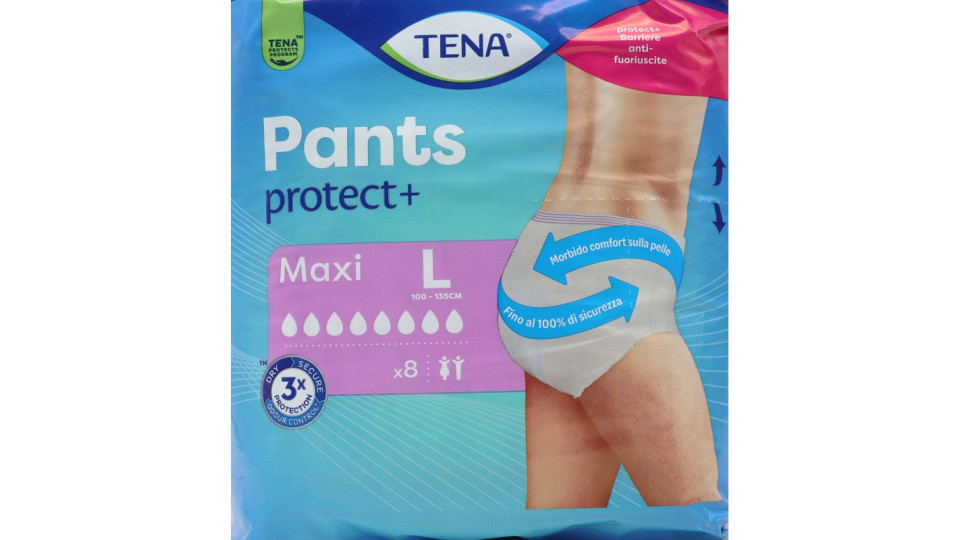 Tena Pants protect+ Maxi L 8 pz