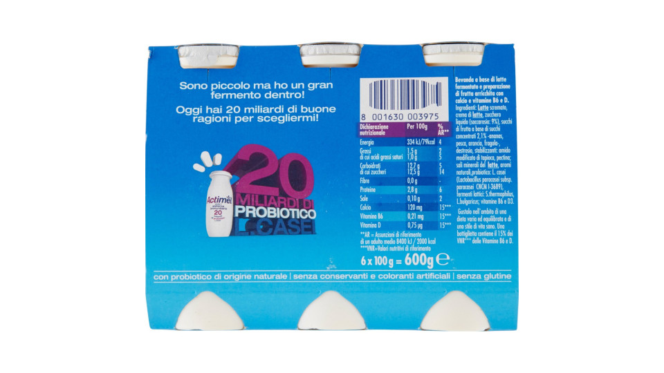 Danone actimel multifrutti x 6