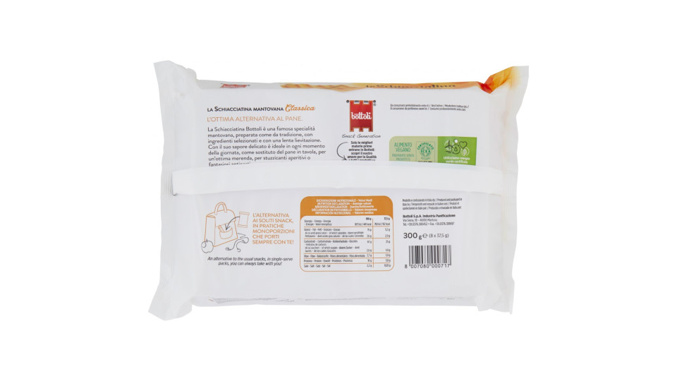 Bottoli La Schiacciatina Classica 6 X 37,5 G