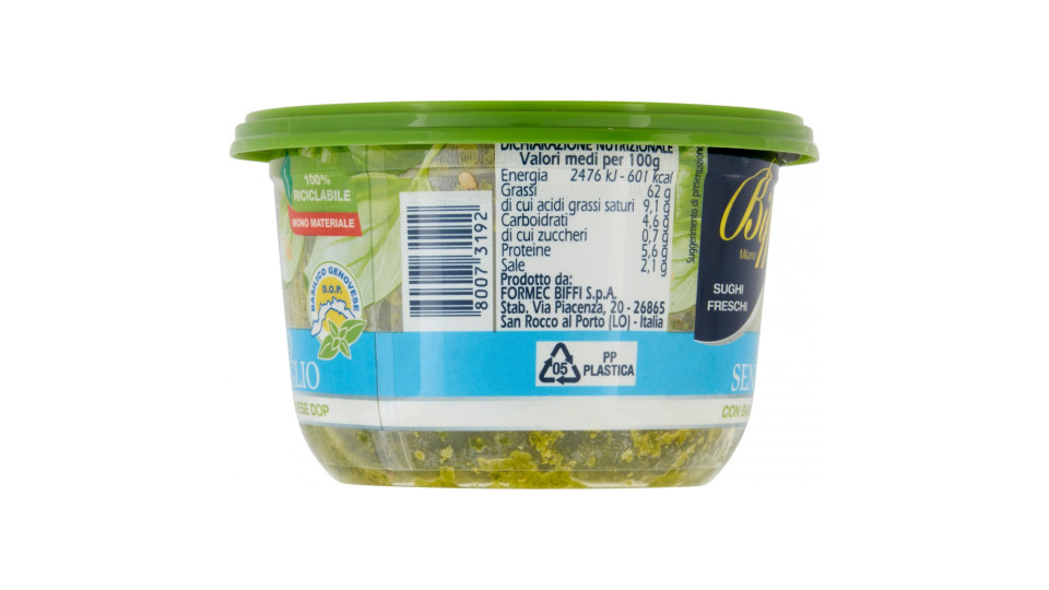 Biffi Che Sugo! Pesto Senza Aglio 140 G