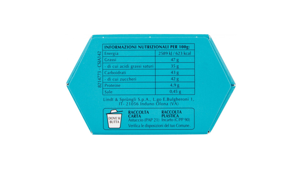 Lindt Cioccolatini Lindor Doppio Cioccolato Scatola 200 G