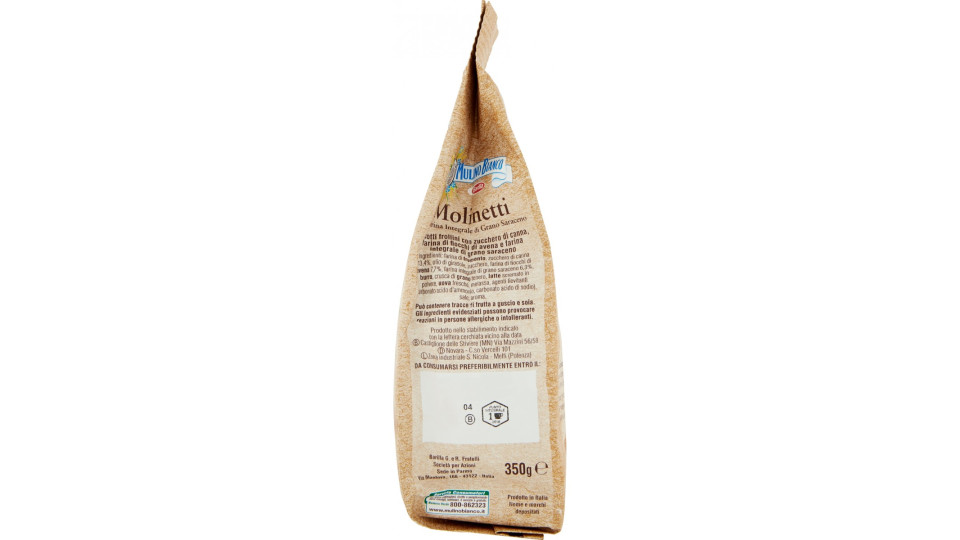 Mulino Bianco Molinetti Con Farina Integrale Di Grano Saraceno 350g
