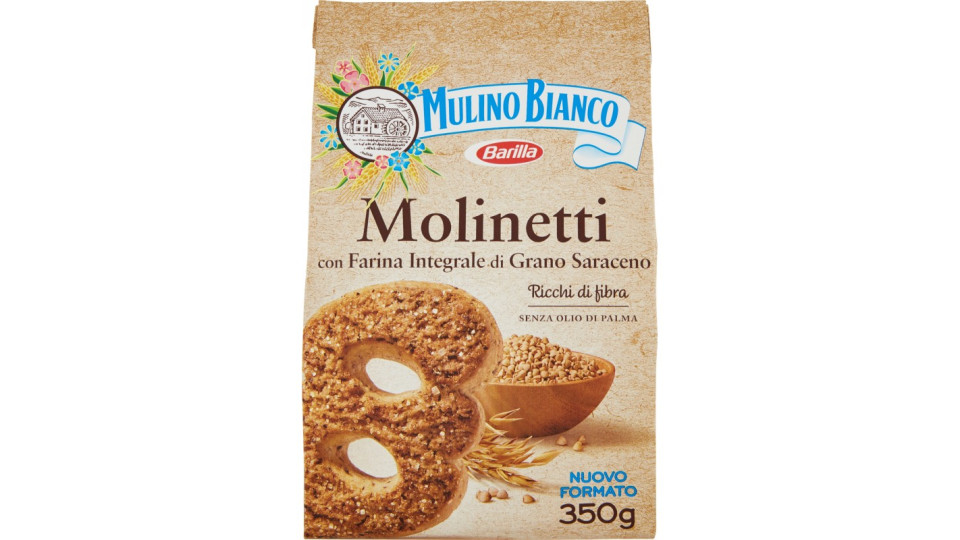 Mulino Bianco Molinetti Con Farina Integrale Di Grano Saraceno 350g