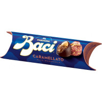Baci Perugina Caramellato Alle Mandorle Cioccolatini Fondenti Ripieni Al Gianduia Tubo 37,5g