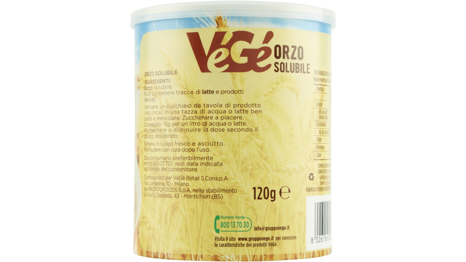 Orzo Solubile 120 G