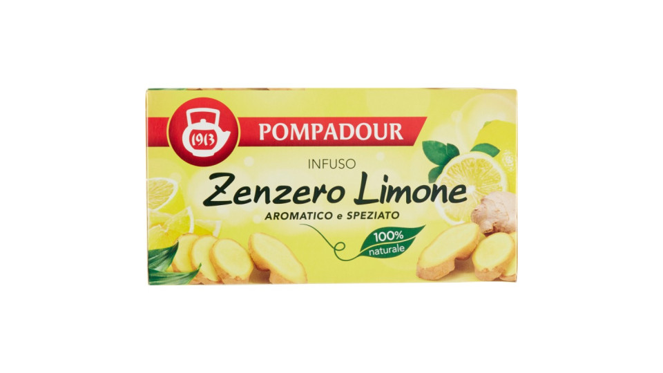 Pompadour Infuso Zenzero Limone 20 X 1,8 G