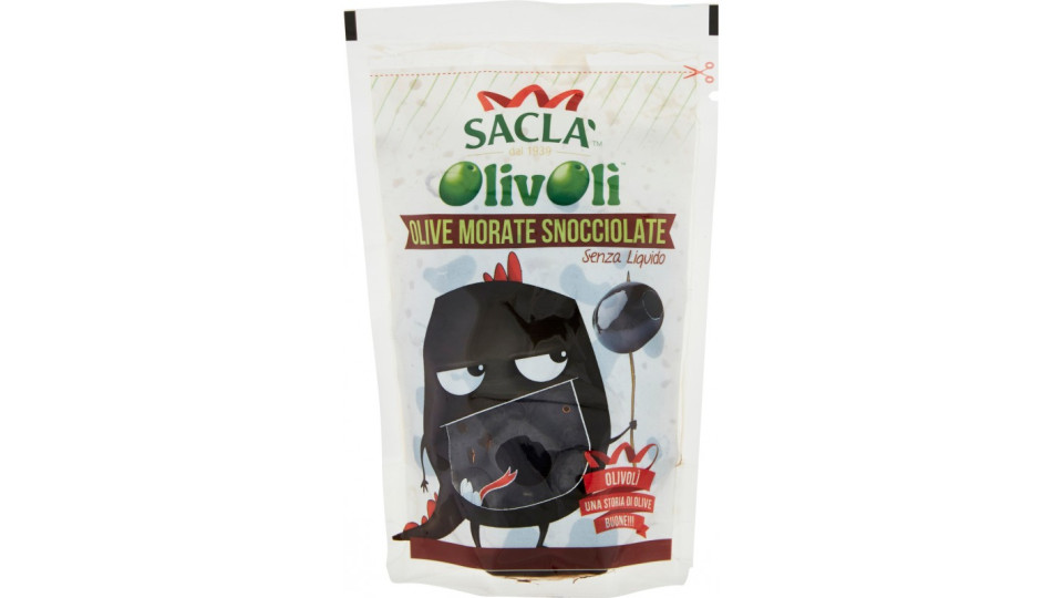 Saclà Olivolì Nere Snocciolate Senza Liquido 75 G