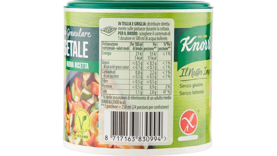 Knorr Brodo Granulare Vegetale 150 G
