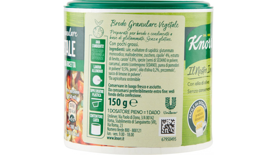 Knorr Brodo Granulare Vegetale 150 G