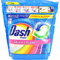 Dash Power Pods Detersivo Lavatrice Capsule + Tocco Lenor Risveglio Primaverile, 50 Lavaggi 1065 G