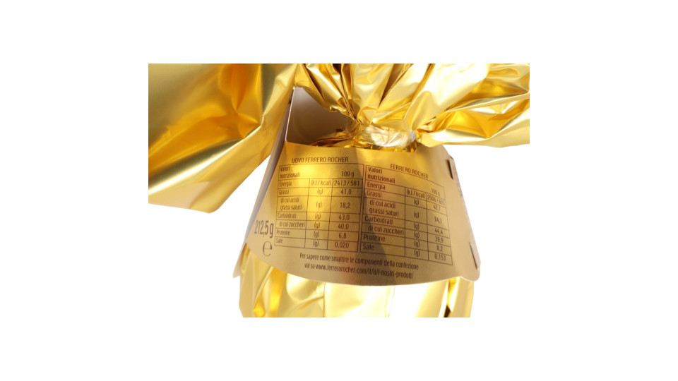 Ferrero Rocher Cioccolato Fondente con Nocciole 212,5 g