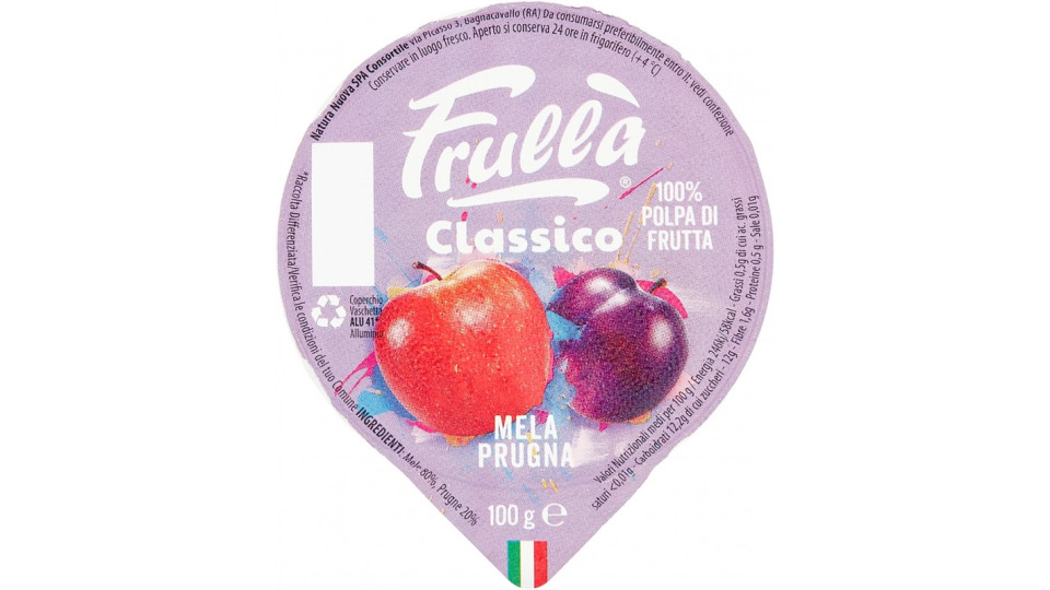 Natura frulla polpa mela/prugna - gr.100