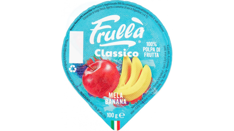 Natura frulla polpa mela/banana - gr.100