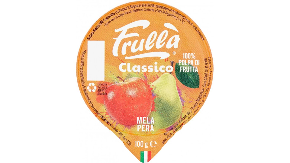 Natura frulla polpa mela/pera - gr.100
