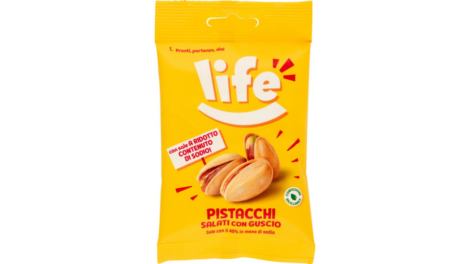 Life Pistacchi Salati con Guscio 25 gr.