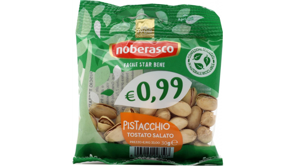 Noberasco pistacchi tostati salati gr.30
