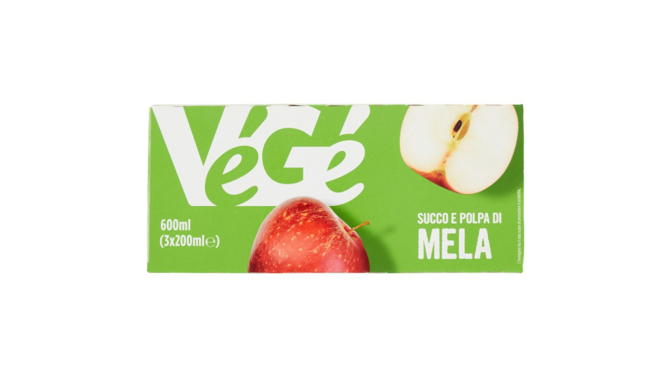 VéGé Succo e Polpa di Mela 3 x 200 ml