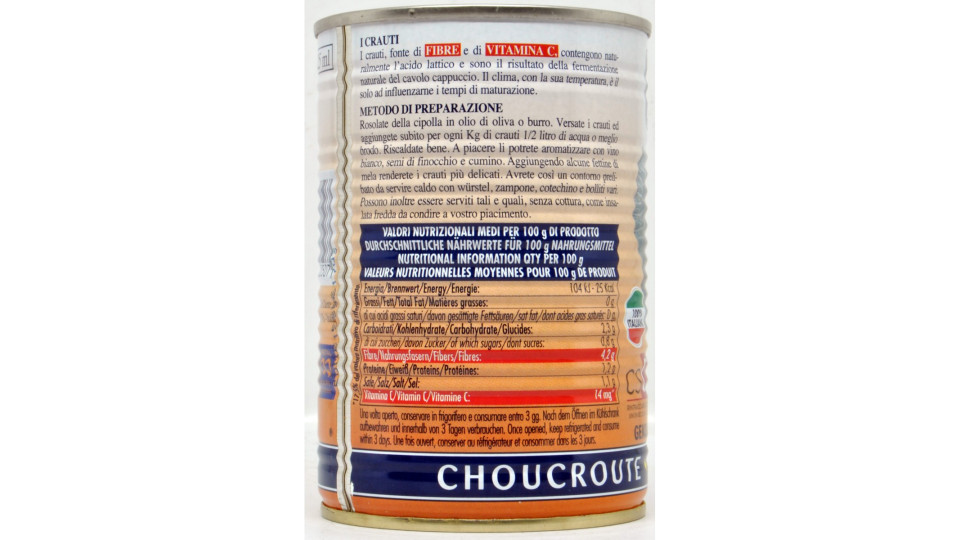 Zuccato Crauti già cotti 385 g