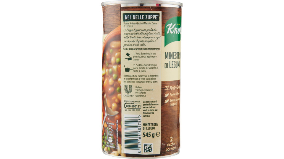 Knorr Minestrone di Legumi 545 g