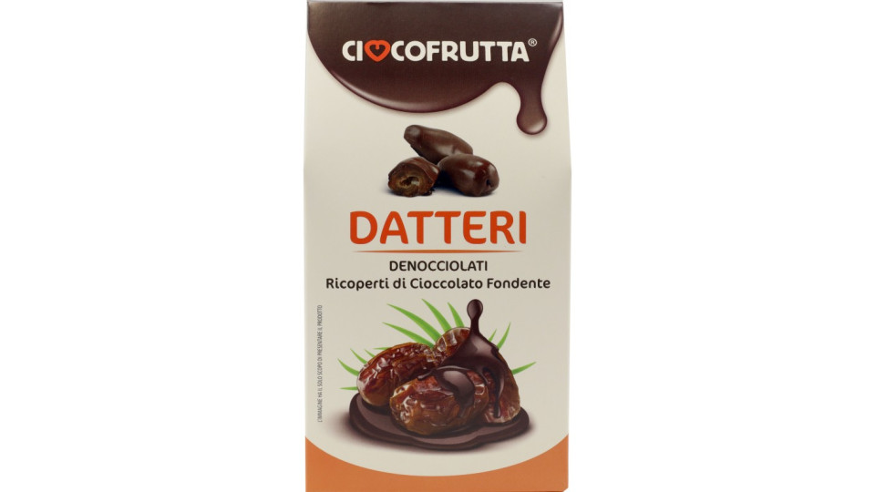 Sagi datteri ricoperti di cioccolato fondente gr.150