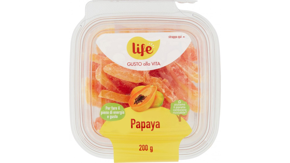 Life Gusto alla Vita Papaya disidratata 200 gr.