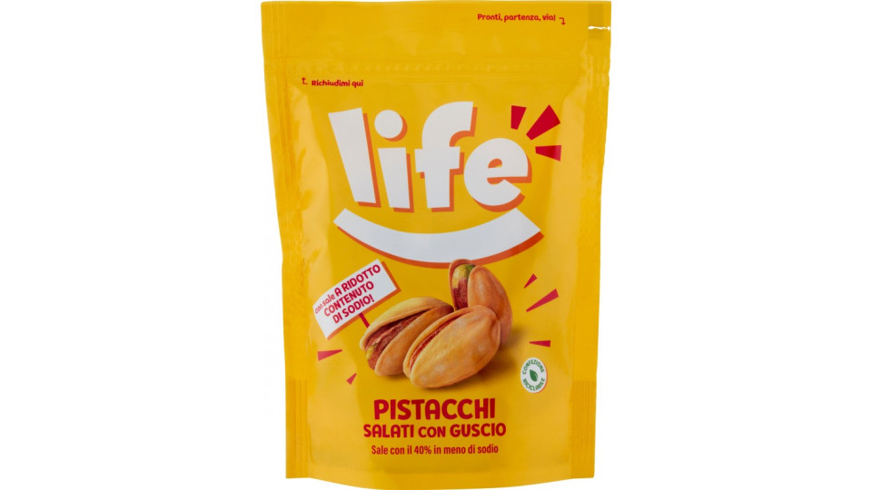 Life Pistacchi Salati con Guscio 135 gr.