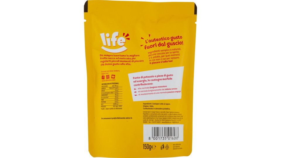 life Castagne Cotte e Pelate 150 gr.