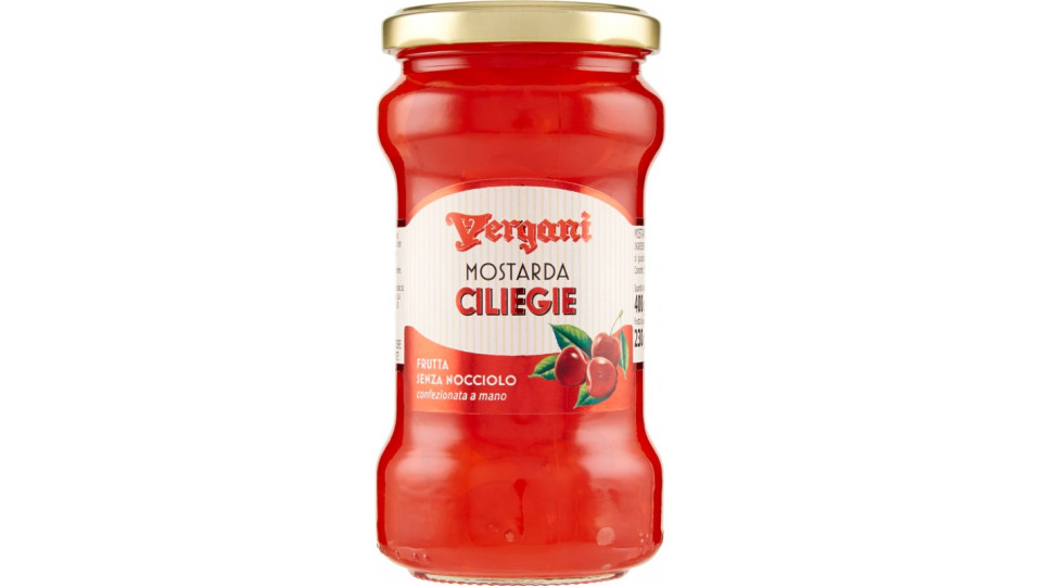 Vergani mostarda di ciliegie gr.400