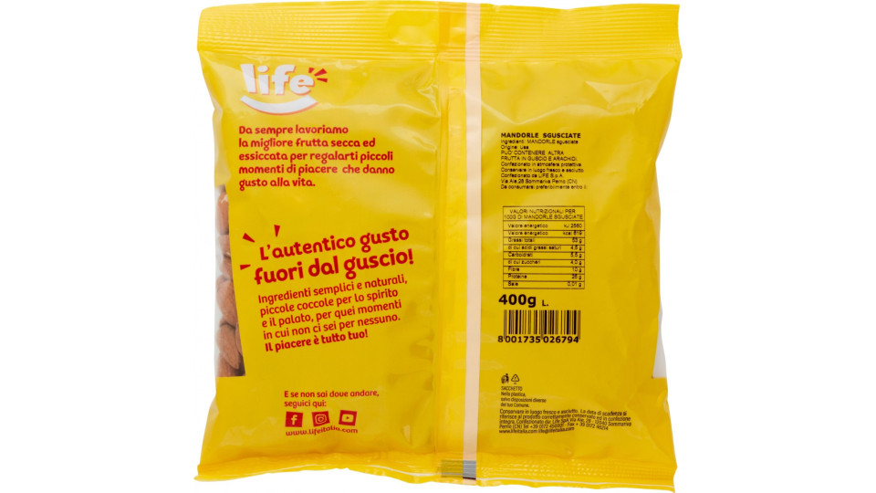 Life mandorle sgusciate gr.400