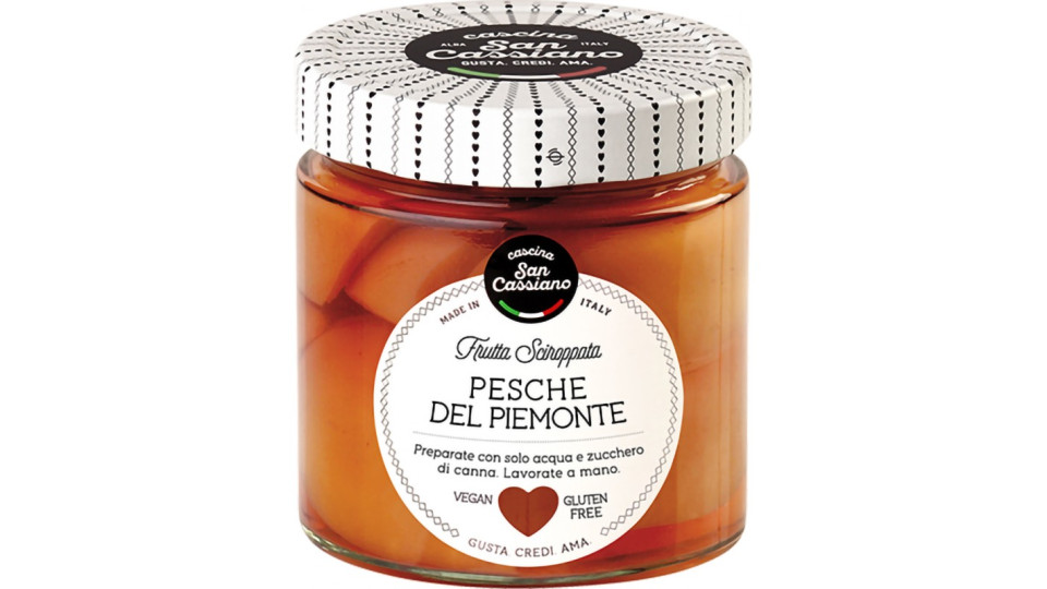 S.cassiano pesche tagliate sciroppate gr.410