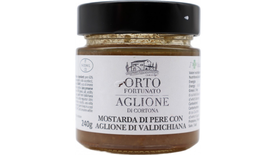 Orto Fortunato mostarda pere e aglione gr.220