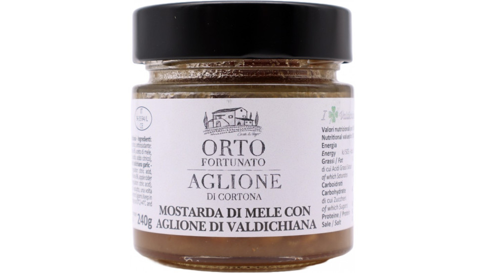 Orto Fortunato mostarda mele e aglione gr.220