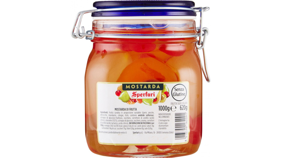 Sperlari mostarda frutta vaso ermetico kg.1
