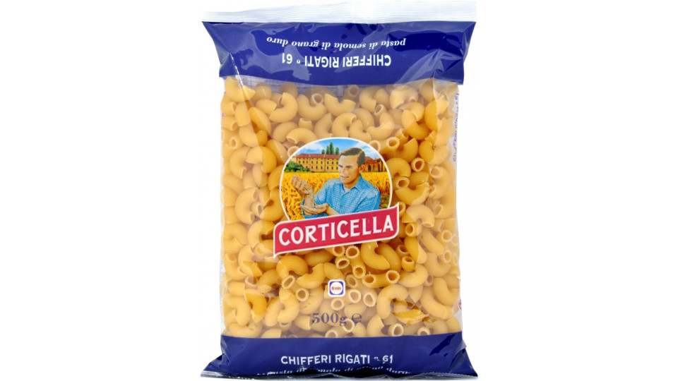 Corticella pasta chifferi rigati n.61 gr.500