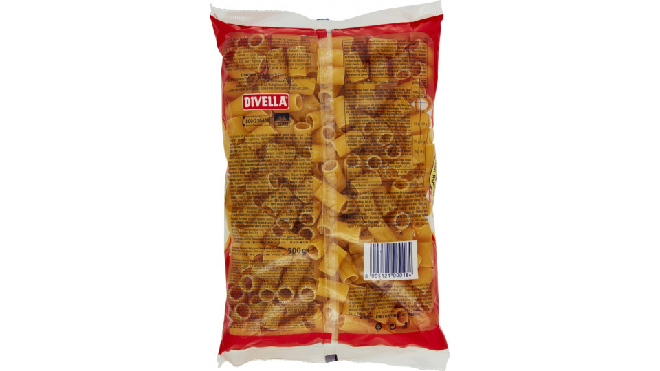 Divella pasta mezzi rigatoni gr.500