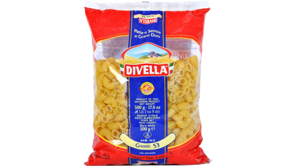 Divella pasta gomiti n.53 gr.500