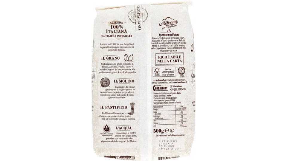 la Molisana Pennoni Lisci N°33 500 gr.