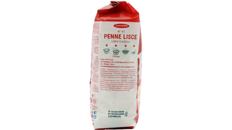 Zara pasta penne lisce gr.500