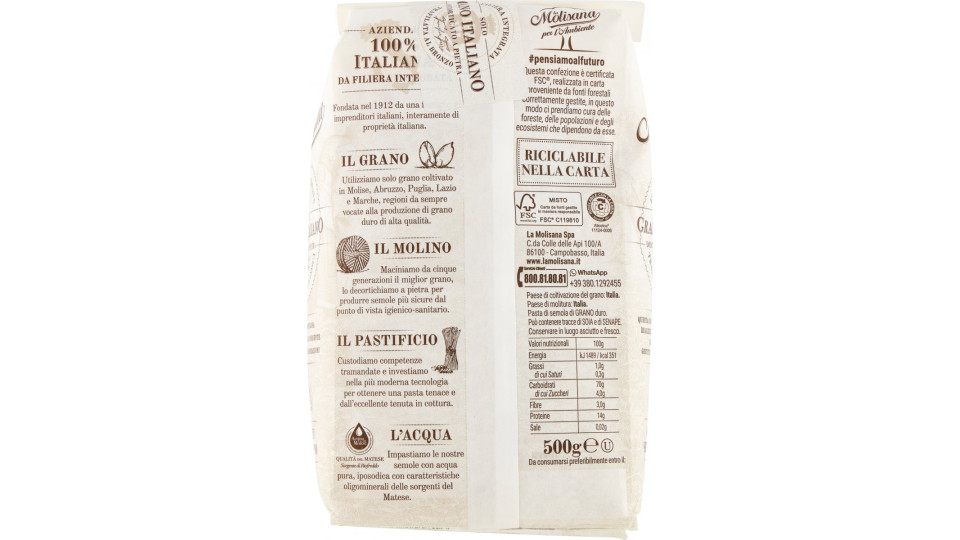 La Molisana pasta capellini spezzati n.60 gr.500