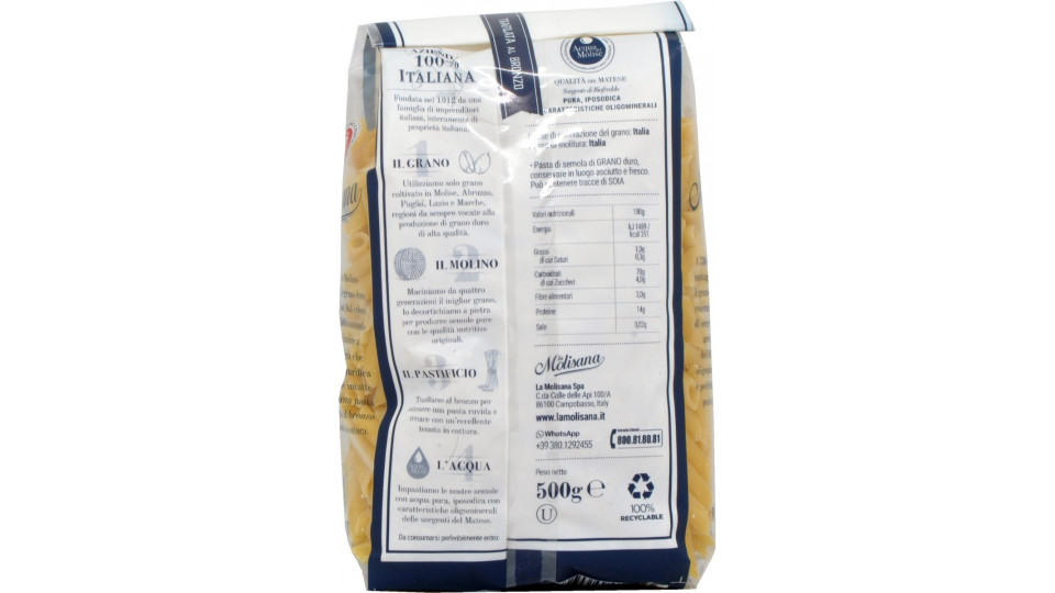La molisana pasta pennettine n.23 gr.500